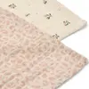 Lot de 2 langes Lewis Mini Leo-Peach (65 x 65 cm)
