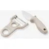 Pertense set couteau+ épluche légume taupe TU