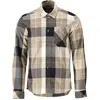Mascot Customized Flanellen overhemd 22904-446 - donkerzand geruit - XS