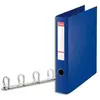 Esselte Classeur à 4 anneaux bleu dos 6 cm 82405