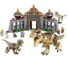 Lego Centre D´accueil Des Visiteurs : Jeu De Construction Attaque De T. Rex Et Raptor