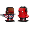 LEGO Marvel Figurines de Captain America et Hulk rouge 40668