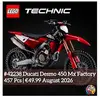 LEGO Technic La moto Ducati Desmo450 MX Factory 42238