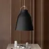 Fritz Hansen Lampe suspendue modèle Caravaggio Matt P3, conçue par Cecilie Manz, éclairage flexible et réglable en aluminium, 34 x 34 x 48,4 cm, noir (Référence : 14038208)