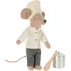 Maileg Chef Souris avec marmite et cuillère