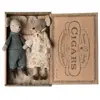 Maileg Knuffelmuis Opa en Oma in Cigarbox 17cm