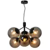Nordlux Ivona-hanglamp-6xE27-smoke glas/zwart