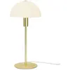 Nordlux Lampe De Table Élégante En Or Et Abat-Jour En Verre Blanc