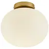 Nordlux Alton 27,5-plafondlamp-E27-opaal glas/messing