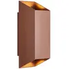 Nordlux Nico square 22-wandlamp-2xGU10-roestkleurig