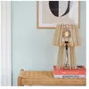 Lampe à poser Nordlux GROA - Style déco - Bois Brown H. 40 - IP20