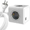 MicroConnect - 4 Way Schuko, 2 USB Ports Power Cube - With 1,5m Cable