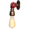 WOTTES Applique Murale Rétro Lamp Murale Fer Forgé Pipe Eau Luminaire Murale Créative Nostalgique Couleur Laiton - 1Pcs