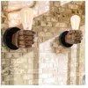 Wottes - Applique Murale Créative E27 Industrielle Lampe Murale pour B...