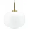 Dyberg Larsen Hanglamp Arp 25 X 32 Cm E27 Opaal 25w Wit/goud