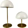 ALONG LED mini tafellamp beige/messing   set van 3