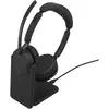 Jabra Evolve3 65 UC Stéréo + Station de charge (Sans fil, USB-A), Casq...