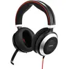 Jabra Evolve 80 MS Casque Circum-Aural Stereo Filaire - Casque Optimisé Microsoft Teams avec Suppression Active du Bruit - Câble USB-C et Connexions Jack 3,5 mm - noir