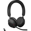 Jabra Evolve2 65 UC (Sans fil, USB-C), Casque micro de bureau, Marron