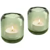 Eva Solo - Acorn Theelichthouder Set van 2 Stuks Pine - Glas - Groen