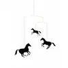 Flensted F118 Horses Mobile Acier Noir 44 x 48 cm