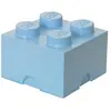 Brique de rangement bleu clair 4 plots Lego Sablon