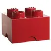 LEGO Autre Brique de rangement 4 tenons - rouge 5006968