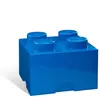 Brique de rangement empilable bleu 4 plots Lego Sablon