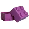 Brique de Rangement Lego 4 plots, Boîte de Rangement empilable, 5,7 l, Rose