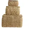Nordal-collectie Nordal Interiors Opbergmanden Set Osa Naturel Waterhyacint