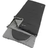 Outwell DS Contour slaapzak 220 cm Midnight Black rits rechts