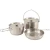 Outwell Inox Super L Pannenset Zilver