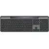 Logitech Slim Solar+ Keyboard (DE, Sans fil), Clavier, Noir