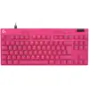 Logitech Pro X Tkl Rapid (DE, Filaire), Clavier, Pink