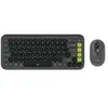 Logitech POP Icon Combo - Ensemble clavier et souris - sans fil - Blue...
