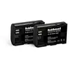 HAHNEL Hähnel Fototechnik HL-E6, 2er Batterie pour appareil photo Remplace laccu dorigine LP-E6 7.2 V 1650 mAh