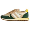 Baskets basses - GOLA - Cuir - Vert - Lacets - Femme