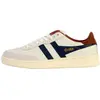 Basket Gola Contact - Homme - Blanc cassé/Navy/Rust - Cuir - Lacets
