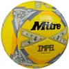 Mitre Impel Futsal Ballon de football d'intérieur à rebond bas Jaune fluo/noir/gris circulaire, 4