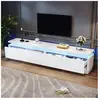 MODERNLUXE Meuble TV 180x34x40cm - Avec 4 tiroirs - Avec LED - Finitio...
