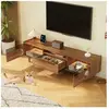 Meuble TV - MODERNLUXE - 180x40x50cm - Espace repos animaux - Éclairag...