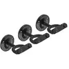 Tiger gst42-3-bk lot de 3 supports muraux pour guitare