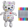 Eat Sleep Doodle Teddybär mit 10 Dinosaurier-Markern
