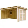 Timbela M940B-HARVEST HONEY - LP SmartSide Tuinhuis op houtbasis - 11,...