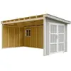 Timbela M940B-TUNDRA GREY - LP SmartSide Tuinhuis op houtbasis - 11,47...