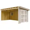 Timbela M940B-TERRA BROWN - LP SmartSide Tuinhuis op houtbasis - 11,47...