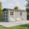 Abri de Jardin Qualité Premium 8.52 + 2.95 m² - Timbela M915C - Constr...