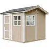 Timbela M913-TERRA BROWN - LP SmartSide Tuinhuis op houtbasis - 5,9 m²...