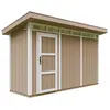 Abri de Jardin Qualité Premium 4m² /L161xL412xH239 cm - Timbela M902-TERRA BROWN