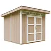 Abri de Jardin Qualité Premium 6m² /L294xL279xH237 cm - Timbela M903A-TERRA BROWN